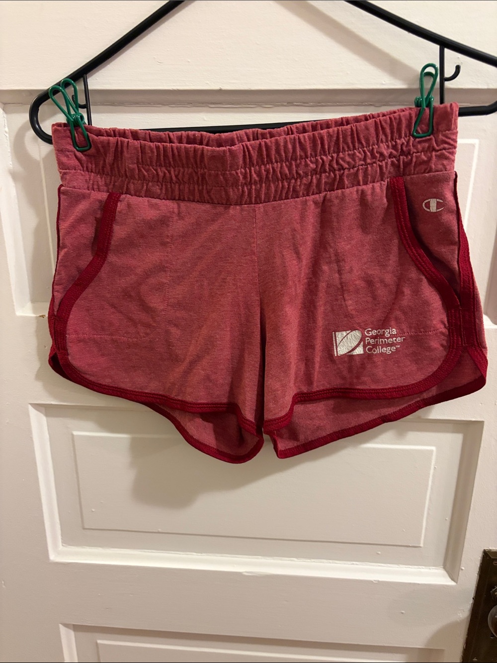 Champion Women’s Maroon Athletic Shorts with Georgia Perimeter College Logo